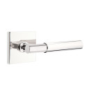 Emtek 5050-MYL-US26 Myles Door Lever Dummy Set With Square Rosette Polished Chrome