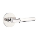 Emtek 5059-MYL-US26 Myles Door Lever Dummy Set With Disk Rosette Polished Chrome