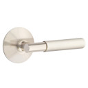 Emtek 5107-MYL-US15 Myles Door Lever Passage Set With Modern Rosette Satin Nickel