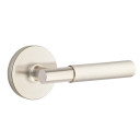 Emtek 5209-MYL-US15 Myles Door Lever Privacy Set With Disk Rosette Satin Nickel