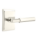Emtek 5211-MYL-US14 Myles Door Lever Privacy Set With Neos Rosette Polished Nickel