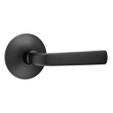 Emtek 5107-SIO-US19 Sion Door Lever Passage Set With Modern Rosette Flat Black