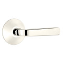Emtek 5207-SIO-US14 Sion Door Lever Privacy Set With Modern Rosette Polished Nickel