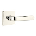 Emtek 5210-SIO-US14 Sion Door Lever Privacy Set With Square Rosette Polished Nickel