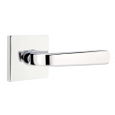 Emtek 5210-SIO-US26 Sion Door Lever Privacy Set With Square Rosette Polished Chrome