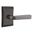 Emtek 5211-SIO-US10B Sion Door Lever Privacy Set With Neos Rosette Oil Rubbed Bronze