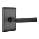 Emtek 5051-SIO-US19 Sion Door Lever Dummy Set With Neos Rosette Flat Black