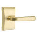 Emtek 5051-SIO-US4 Sion Door Lever Dummy Set With Neos Rosette Satin Brass