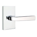 Emtek 5052-SIO-US26 Sion Door Lever Dummy Set With Modern Rectangular Rosette Polished Chrome