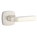 Emtek 5306-SIO-US15 Sion Door Lever Dummy Set With Urban Modern Rosette Satin Nickel