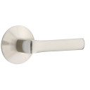 Emtek 5207-SPN-US15 Spencer Door Lever Privacy Set With Modern Rosette Satin Nickel