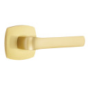 Emtek 5316-SPN-US4 Spencer Door Lever Passage Set With Urban Modern Rosette Satin Brass