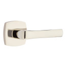 Emtek 5326-SPN-US14 Spencer Door Lever Privacy Set With Urban Modern Rosette Polished Nickel