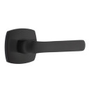 Emtek 5326-SPN-US19 Spencer Door Lever Privacy Set With Urban Modern Rosette Flat Black