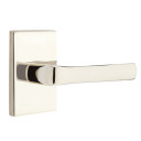 Emtek 5052-SPN-US14 Spencer Door Lever Dummy Set With Modern Rectangular Rosette Polished Nickel
