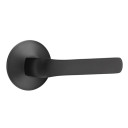 Emtek 5057-SPN-US19 Spencer Door Lever Dummy Set With Modern Rosette Flat Black