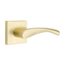 Emtek 5050-TRT-US4 Triton Door Lever Dummy Set With Square Rosette Satin Brass