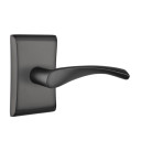 Emtek 5051-TRT-US19 Triton Door Lever Dummy Set With Neos Rosette Flat Black