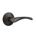 Emtek 5057-TRT-US10B Triton Door Lever Dummy Set With Modern Rosette Oil Rubbed Bronze
