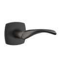 Emtek 5306-TRT-US10B Triton Door Lever Dummy Set With Urban Modern Rosette Oil Rubbed Bronze