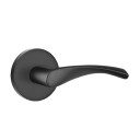 Emtek 5109-TRT-US19 Triton Door Lever Passage Set With Disk Rosette Flat Black