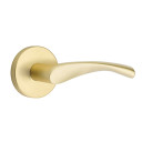Emtek 5109-TRT-US4 Triton Door Lever Passage Set With Disk Rosette Satin Brass