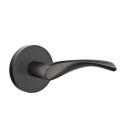 Emtek 5209-TRT-US10B Triton Door Lever Privacy Set With Disk Rosette Oil Rubbed Bronze