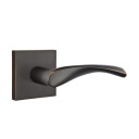 Emtek 5210-TRT-US10B Triton Door Lever Privacy Set With Square Rosette Oil Rubbed Bronze