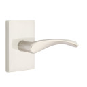 Emtek 5212-TRT-US15 Triton Door Lever Privacy Set With Modern Rectangular Rosette Satin Nickel