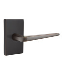 Emtek 5052-ATN-US10B Athena Door Lever Dummy Set With Modern Rectangular Rosette Oil Rubbed Bronze