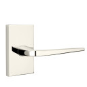 Emtek 5052-ATN-US14 Athena Door Lever Dummy Set With Modern Rectangular Rosette Polished Nickel
