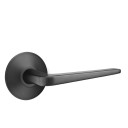 Emtek 5207-ATN-US19 Athena Door Lever Privacy Set With Modern Rosette Flat Black