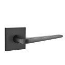 Emtek 5210-ATN-US19 Athena Door Lever Privacy Set With Square Rosette Flat Black