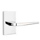 Emtek 5212-ATN-US26 Athena Door Lever Privacy Set With Modern Rectangular Rosette Polished Chrome