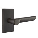 Emtek 7054-AR-MB Aurora Sandcast Bronze Door Lever Dummy Set With #3 Rosette Medium Bronze