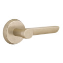 Emtek 7056-AR-TWB Aurora Sandcast Bronze Door Lever Dummy Set With #2 Rosette Tumbled White Bronze