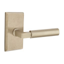 Emtek 7054-BR-TWB Bryce Sandcast Bronze Door Lever Dummy Set With #3 Rosette Tumbled White Bronze