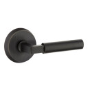 Emtek 7056-BR-MB Bryce Sandcast Bronze Door Lever Dummy Set With #2 Rosette Medium Bronze