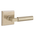 Emtek 7061-BR-TWB Bryce Sandcast Bronze Door Lever Dummy Set With #6 Rosette Tumbled White Bronze