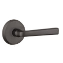 Emtek 7106-CR-FB Cimarron Sandcast Bronze Door Lever Passage Set With #2 Rosette Flat Black Bronze