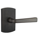 Emtek 7200-CR-MB Cimarron Sandcast Bronze Door Lever Privacy Set With #4 Rosette Medium Bronze