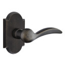Emtek 7058-D-MB Durango Sandcast Bronze Door Lever Dummy Set With #1 Rosette Medium Bronze