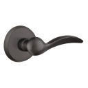 Emtek 7106-D-FB Durango Sandcast Bronze Door Lever Passage Set With #2 Rosette Flat Black Bronze