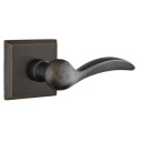 Emtek 7111-D-MB Durango Sandcast Bronze Door Lever Passage Set With #6 Rosette Medium Bronze