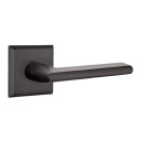 Emtek 7111-LR-FB Lariat Sandcast Bronze Door Lever Passage Set With #6 Rosette Flat Black Bronze