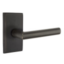 Emtek 7104-MA-MB Mariposa Sandcast Bronze Door Lever Passage Set With #3 Rosette Medium Bronze
