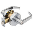 Dynasty Hardware AUG-05-26D Grade 2 Commercial Duty Storeroom Function Keyed Lever Lockset, ADA, Satin Chrome Finish