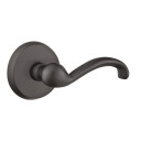 Emtek 7056-TT-FB Teton Sandcast Bronze Door Lever Dummy Set With #2 Rosette Flat Black Bronze