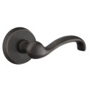 Emtek 7106-TT-MB Teton Sandcast Bronze Door Lever Passage Set With #2 Rosette Medium Bronze