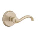 Emtek 7106-TT-TWB Teton Sandcast Bronze Door Lever Passage Set With #2 Rosette Tumbled White Bronze